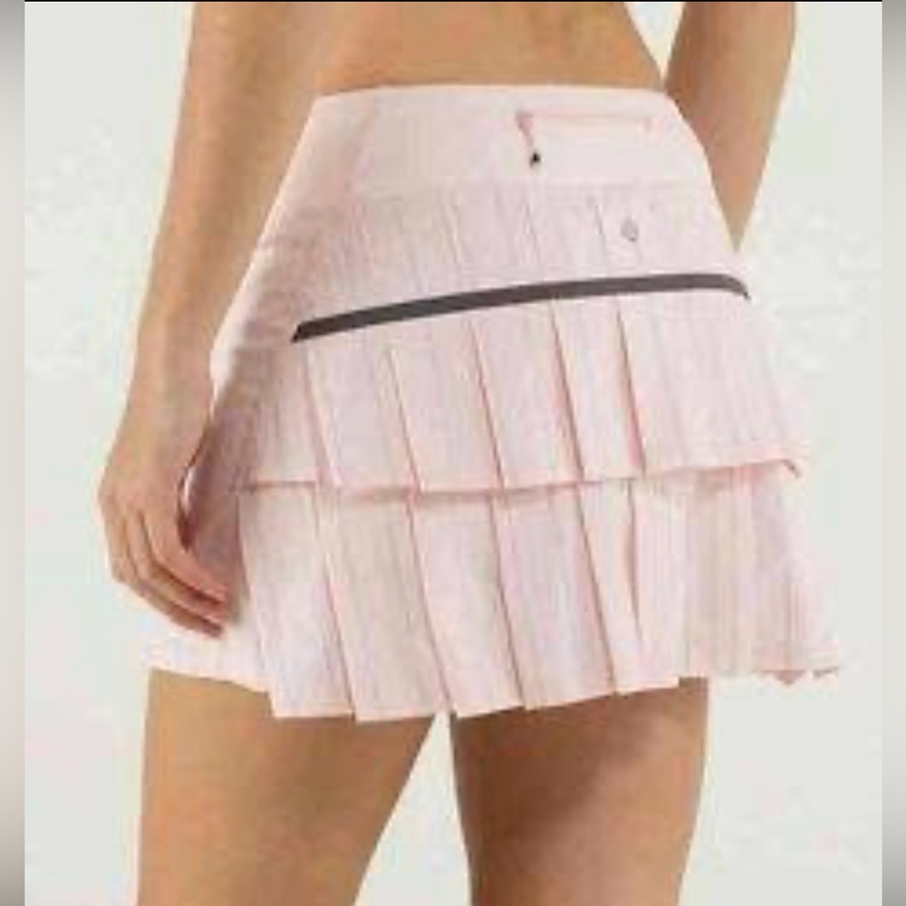 LULULEMON pace setter slalom strip in pretty pink size 10 T tall